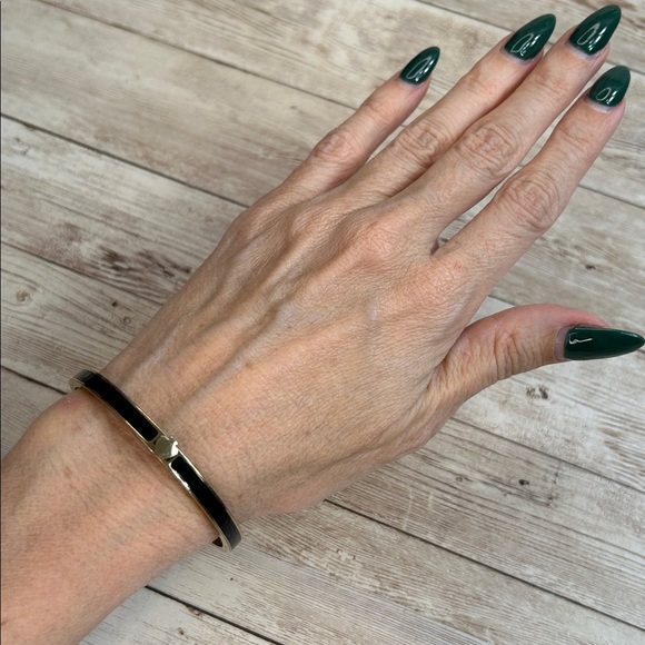 Kate Spade Gold and Black Bangle Bracelet - Picture 2 of 6